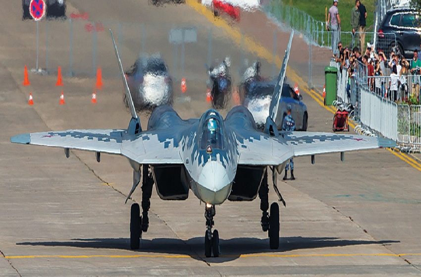  Aero-2025 Countdown Begins with Sukhoi SU-57’s Arrival in India